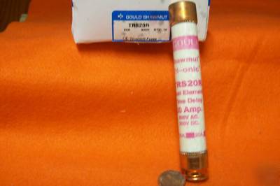 Gould shawmut fuses 20 amp / lot of 5 ea / TRS20R / 