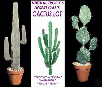 Hot south west lot artificial big cactus cacti group