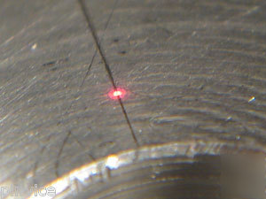Laser edge & centre finder with 1/4 shank