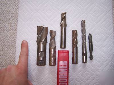 Machinist taps, end mills, 50 assorted