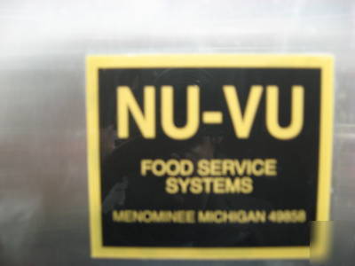 Nu vu amp-12 roll-in proofing oven with auto mist 