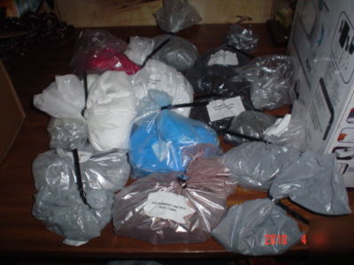 Powder coating powder variety of colors