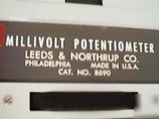 Precision leeds & northrup millivolt potentiometer 8690