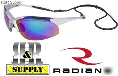 Radians infinity green mirror lens safety glasses