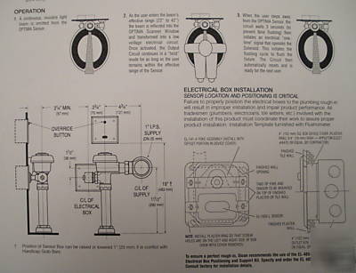  -optima royal sensor flushometer (sloan 3450047)