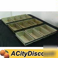 3 commercial restaurant 4 loaf bread baking pans used