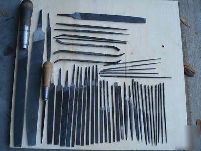  45 machinist files.~nicholson~grobet~heller~vallorbe +