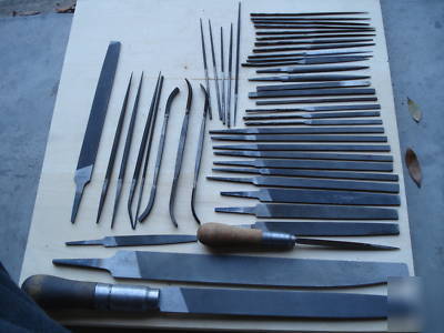  45 machinist files.~nicholson~grobet~heller~vallorbe +
