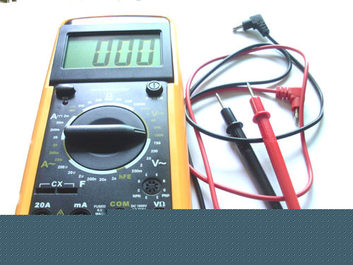 Digital lcd meter multimeter voltmeter ammeter ohm test