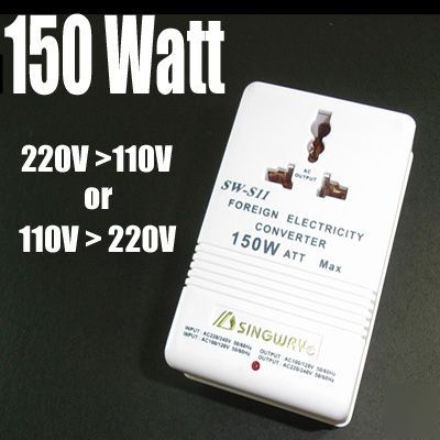 High 150W dual voltage transformer converter 110V-240V