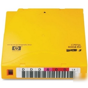 Hp C7973AN -20PK 400/800GB LTO3 ultrium non