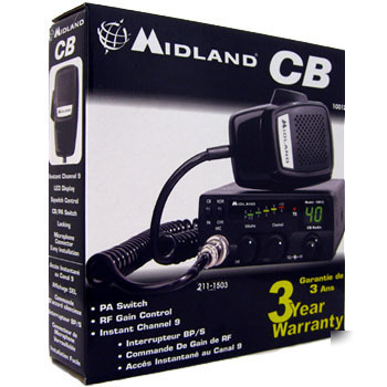 Item #: PP1736 midland 40CH cb radio