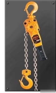 Lever hoist, harrington LB030-5 3TON w/5 ft lift 