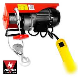 New neiko electric hoist winch 440/880 pound lb
