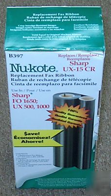 Nu-kote B397 fax ribbon replaces sharp ux-15 cr