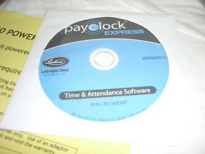 Payclock express time clock system model PC50 by lathem