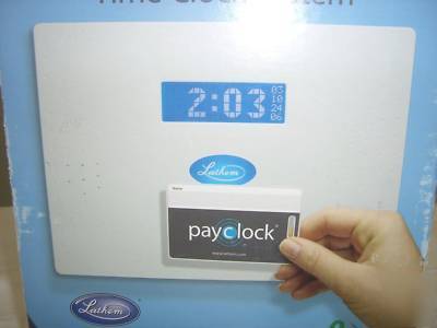Payclock express time clock system model PC50 by lathem