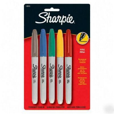 Sharpie 30018:permanent fine point markers,asst.colors