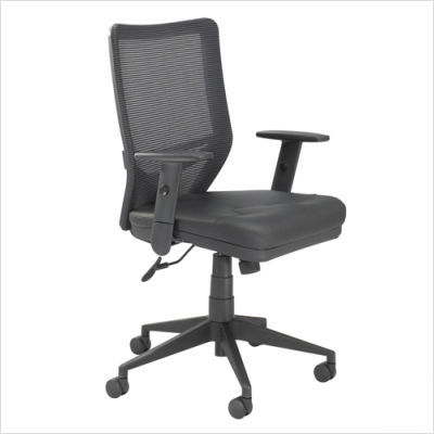 Vue managerial mid back mesh chair in black