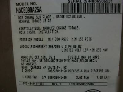  york rooftop 7 1/2 ton commercial a/c unit 