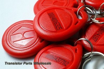 PKG12,125KHZ rfid proximity id identification token red