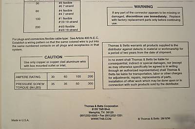 Tomas & betts russellstoll ever-lok plug F27194 or 8418