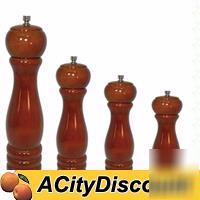 6EA wooden pepper mill 18IN semi-gloss walnut finish