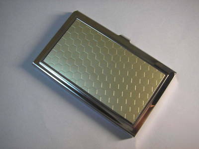 Business name credit id card case holder w