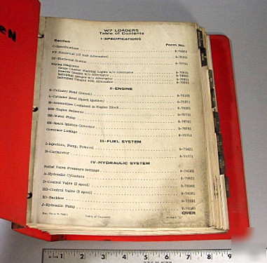 Case service manual-model: W7 / w-7 loaders