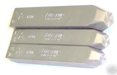 Five point star punch set 3 custom steel marking stamps