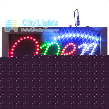 Led neon light animated motion open business sign board