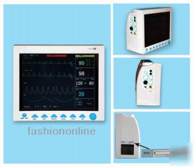 Nib patient monitor ecg p SPO2 pr temp resp free printer