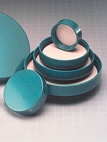Qorpak green thermoset screw caps, : 5210/100