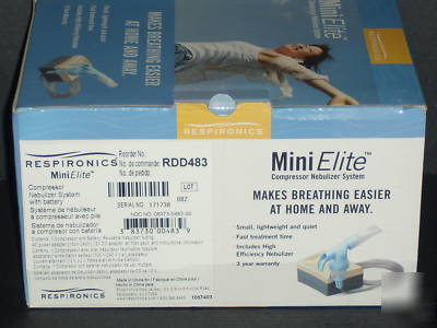 Respironics minielite compressor nebulizer & battery 