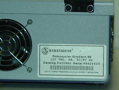 Robocycler gradient 96, thermal block cycler stratagene