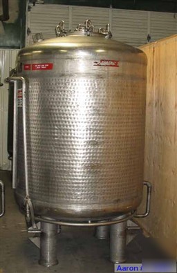Used: mueller reactor, 530 gallon, 316 stainless steel,