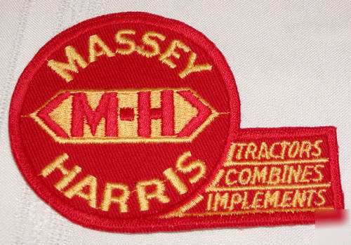 Vintage rare massey harris tractors jacket patches lot