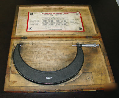 Vintage starrett outside micrometer 8 - 9