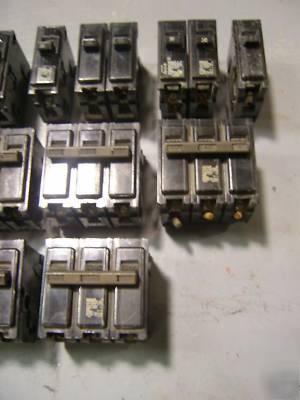 21 gould ite type qp 1P 2P 3P circuit breaker lot