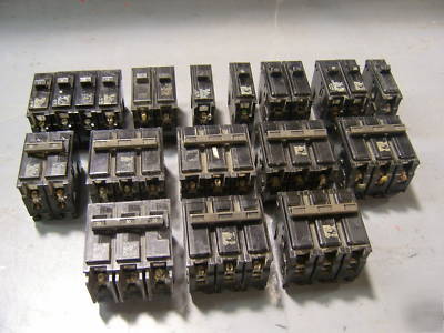 21 gould ite type qp 1P 2P 3P circuit breaker lot