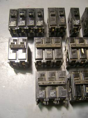 21 gould ite type qp 1P 2P 3P circuit breaker lot
