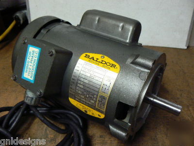 Baldor KL1205A industrial motor 1/3 hp 56C 115/230V 