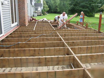 Cedar boards - complete 600 sq ft decking +frame lumber