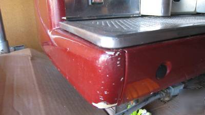 Crimson red espressa 3 group automatic espresso machine