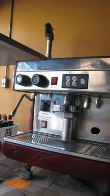 Crimson red espressa 3 group automatic espresso machine