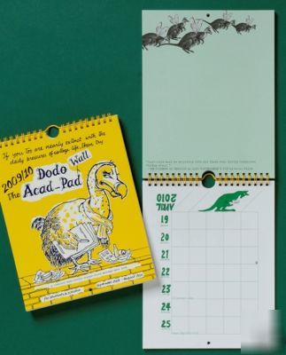 Dodo wall acad-pad 2009/10, academic mid year calendar