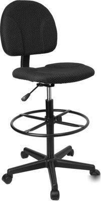 Drafting stool height adjustable fabric student chair 