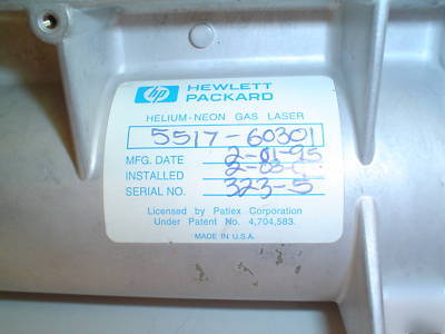 Hewlett packard helium-neon laser 