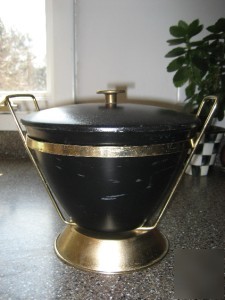 Mid century fire king chafing dish cover carrier stand