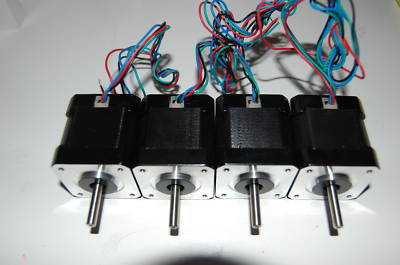 Qty (4) reprap mendel stepper motors NEMA17 75 oz/in
